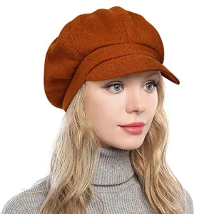 PanPacSight Women's Tweed Newsboy Cap