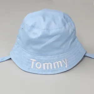 Personalised Baby Boys Bucket Hat - Blue