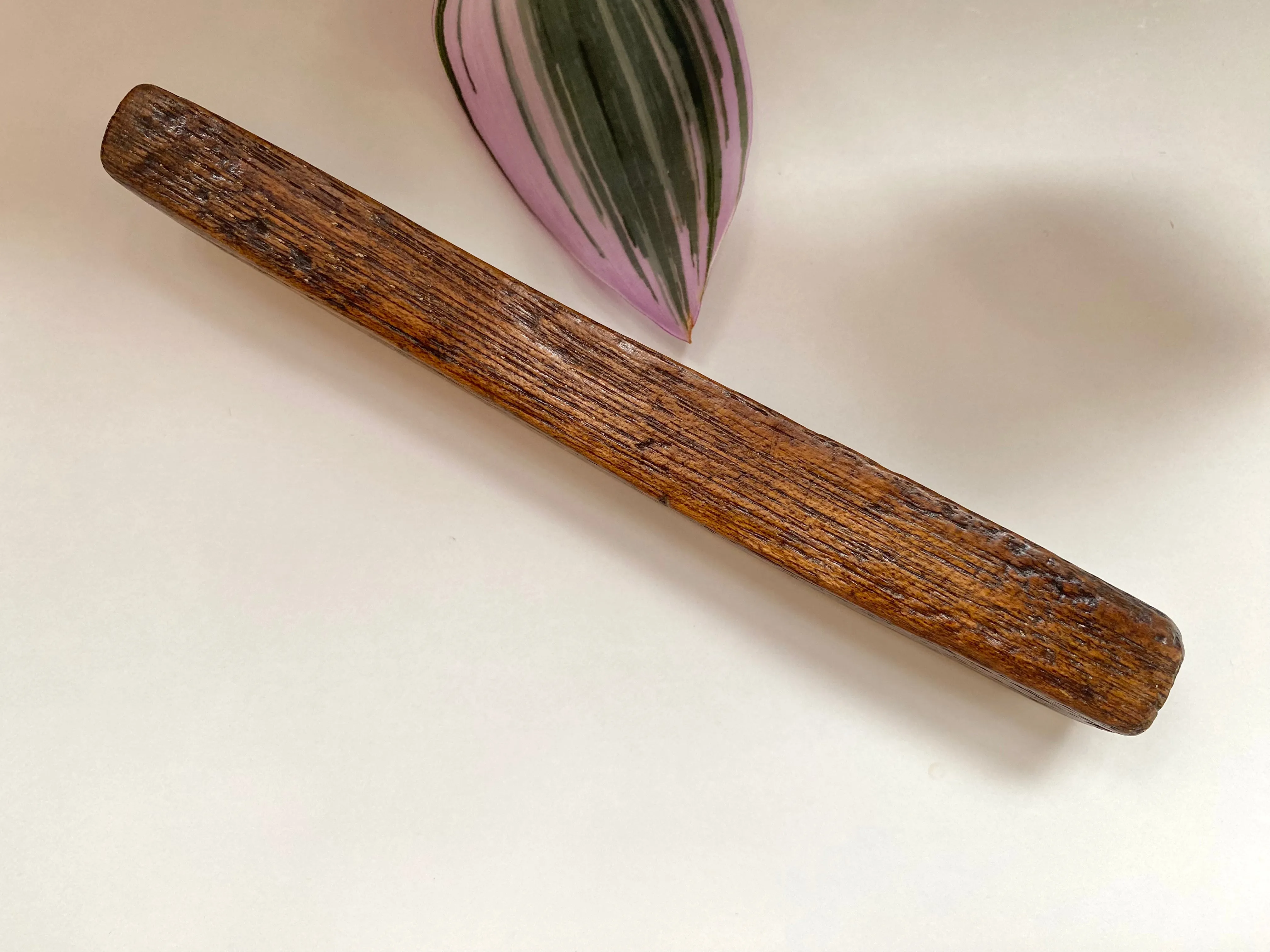 Rare Antique Early 19th Century Child’s Miniature Treen Knitting Sheath Initialled