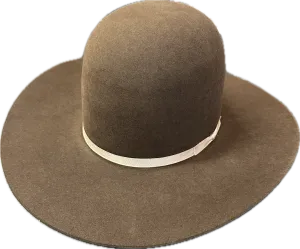 Rodeo King 5X Whiskey 4 1/4" Brim Open Crown Felt Cowboy Hat