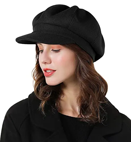 Sumolux Women's Beret Newsboy Cap