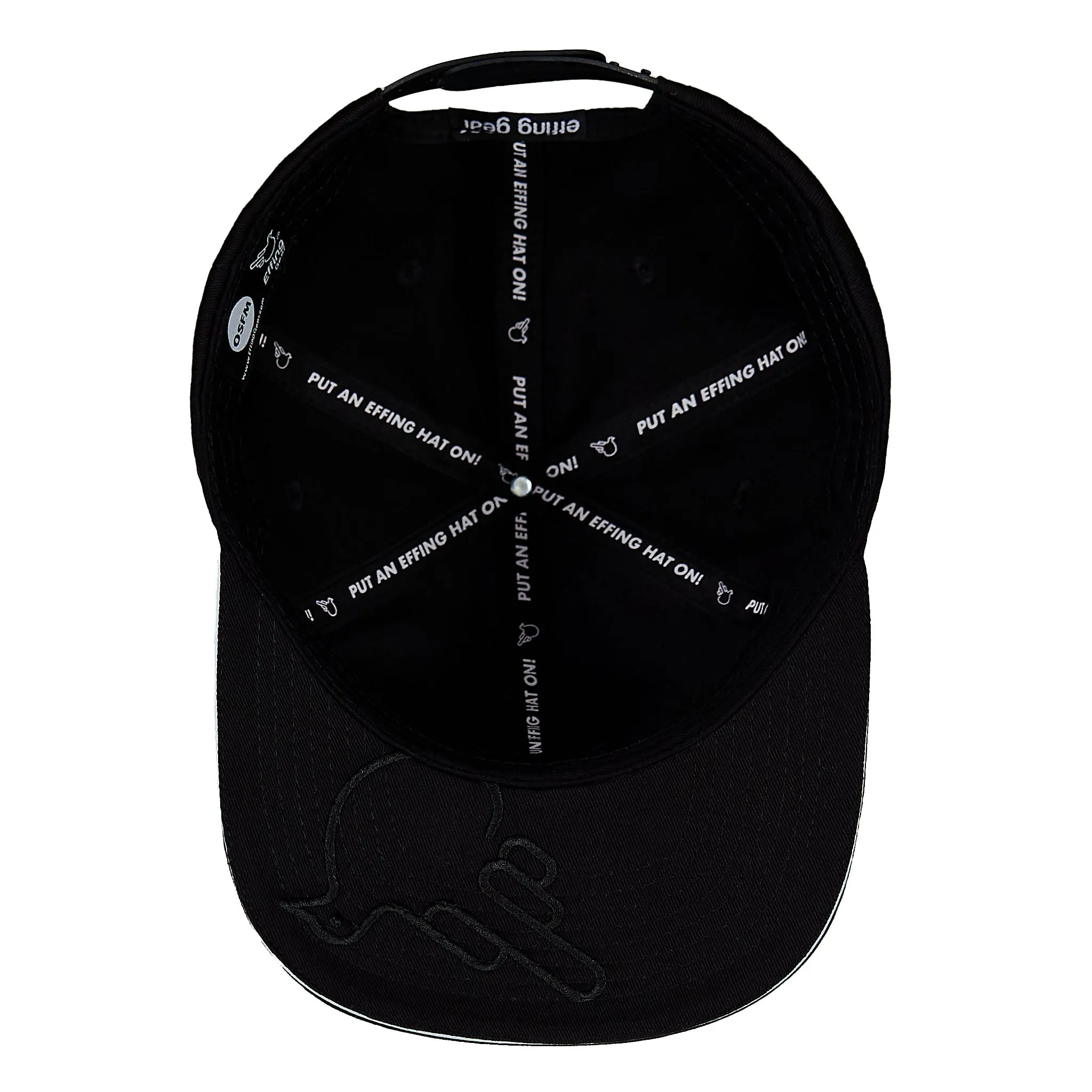 The Timothy Black Flat Brim Snapback Hat