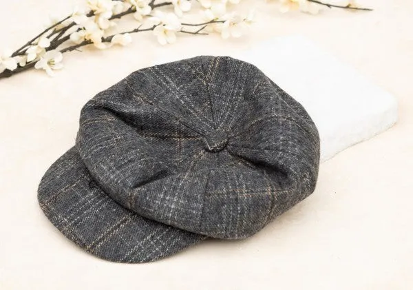 Women's Fashionable Plaid Newsboy Caps